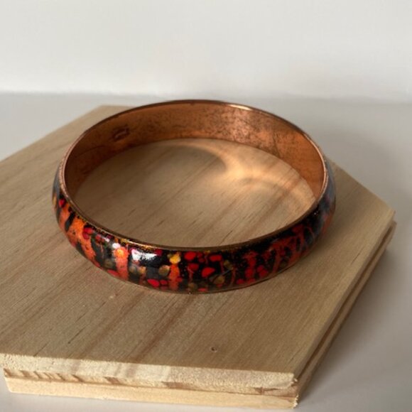 Vintage Matisse Renoir Mid Century Copper Bangle - Picture 2 of 6